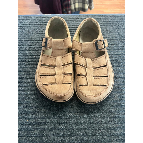 Birkenstock Shoes - Birkenstock Footprints Tan Leather Fisherman Shoes Mary Jane EU 41 US 10 Women G